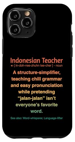 Indonesischer Lehrer Hülle für iPhone 11 Pro von Indonesian Teacher Gifts & Tees