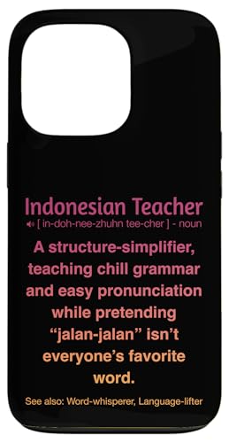 Indonesischer Lehrer Hülle für iPhone 13 Pro von Indonesian Teacher Gifts & Tees