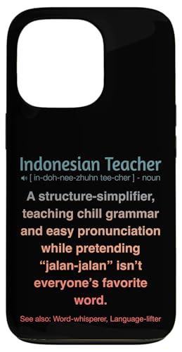 Indonesischer Lehrer Hülle für iPhone 13 Pro von Indonesian Teacher Gifts & Tees