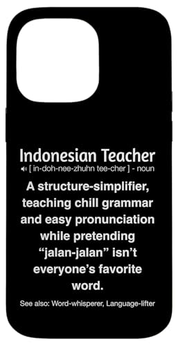 Indonesischer Lehrer Hülle für iPhone 14 Pro Max Indonesischer Lehrer Hülle für iPhone 14 Pro Max von Indonesian Teacher Gifts & Tees