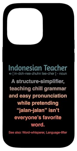 Indonesischer Lehrer Hülle für iPhone 14 Pro Max von Indonesian Teacher Gifts & Tees