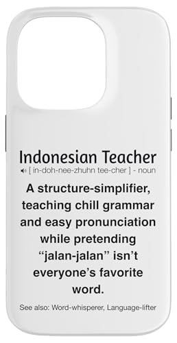 Indonesischer Lehrer Hülle für iPhone 14 Pro von Indonesian Teacher Gifts & Tees
