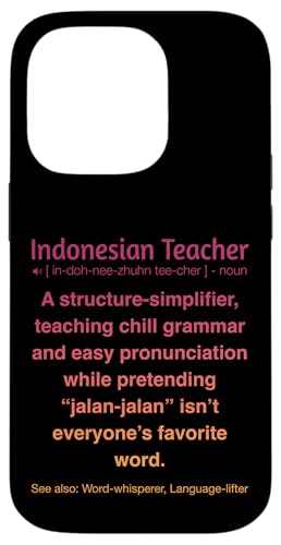 Indonesischer Lehrer Hülle für iPhone 14 Pro von Indonesian Teacher Gifts & Tees