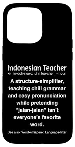 Indonesischer Lehrer Hülle für iPhone 15 Pro Max von Indonesian Teacher Gifts & Tees