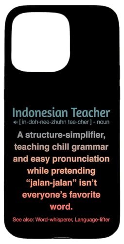 Indonesischer Lehrer Hülle für iPhone 15 Pro Max von Indonesian Teacher Gifts & Tees