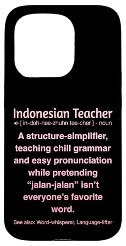 Indonesischer Lehrer Hülle für iPhone 15 Pro von Indonesian Teacher Gifts & Tees