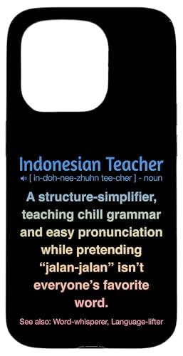 Indonesischer Lehrer Hülle für iPhone 15 Pro von Indonesian Teacher Gifts & Tees