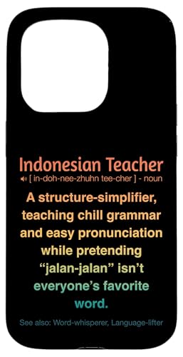 Indonesischer Lehrer Hülle für iPhone 15 Pro von Indonesian Teacher Gifts & Tees