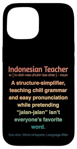 Indonesischer Lehrer Hülle für iPhone 15 von Indonesian Teacher Gifts & Tees