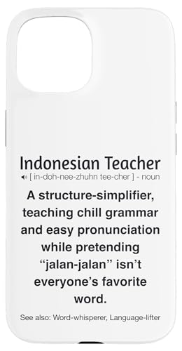 Indonesischer Lehrer Hülle für iPhone 15 Indonesischer Lehrer Hülle für iPhone 15 von Indonesian Teacher Gifts & Tees