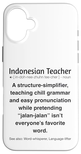 Indonesischer Lehrer Hülle für iPhone 16 Plus von Indonesian Teacher Gifts & Tees
