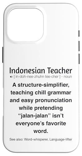 Indonesischer Lehrer Hülle für iPhone 16 Pro Max von Indonesian Teacher Gifts & Tees