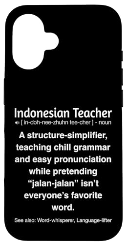Indonesischer Lehrer Hülle für iPhone 16 von Indonesian Teacher Gifts & Tees