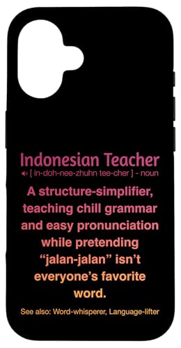 Indonesischer Lehrer Hülle für iPhone 16 von Indonesian Teacher Gifts & Tees