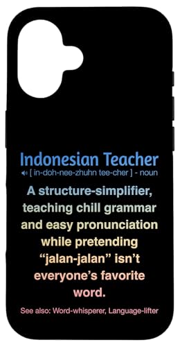 Indonesischer Lehrer Hülle für iPhone 16 von Indonesian Teacher Gifts & Tees