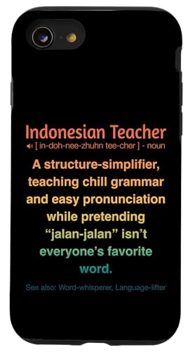 Indonesischer Lehrer Hülle für iPhone SE (2020) / 7 / 8 von Indonesian Teacher Gifts & Tees