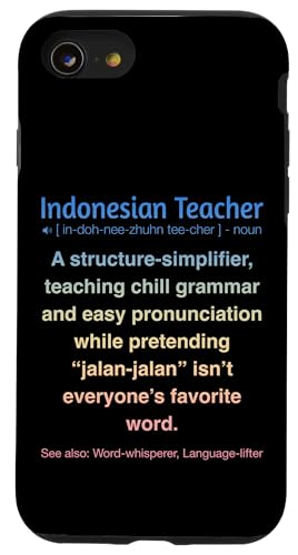 Indonesischer Lehrer Hülle für iPhone SE (2020) / 7 / 8 von Indonesian Teacher Gifts & Tees