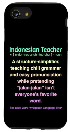 Indonesischer Lehrer Hülle für iPhone SE (2020) / 7 / 8 von Indonesian Teacher Gifts & Tees