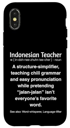 Indonesischer Lehrer Hülle für iPhone X/XS von Indonesian Teacher Gifts & Tees