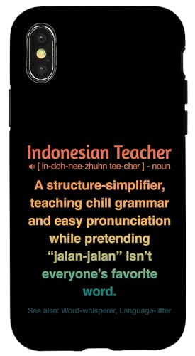 Indonesischer Lehrer Hülle für iPhone X/XS von Indonesian Teacher Gifts & Tees