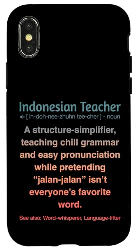 Indonesischer Lehrer Hülle für iPhone X/XS von Indonesian Teacher Gifts & Tees