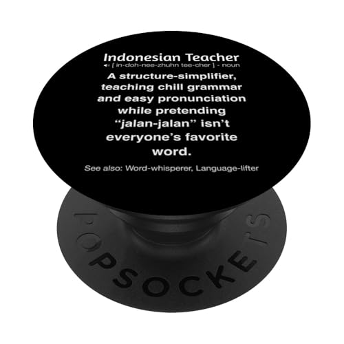Indonesischer Lehrer PopSockets Klebender PopGrip von Indonesian Teacher Gifts & Tees