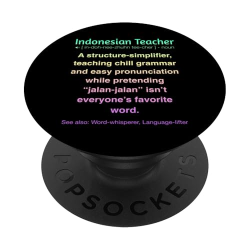 Indonesischer Lehrer PopSockets Klebender PopGrip von Indonesian Teacher Gifts & Tees