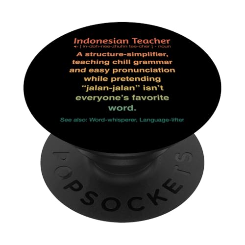 Indonesischer Lehrer PopSockets Klebender PopGrip von Indonesian Teacher Gifts & Tees