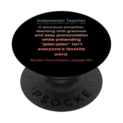 Indonesischer Lehrer PopSockets Klebender PopGrip von Indonesian Teacher Gifts & Tees