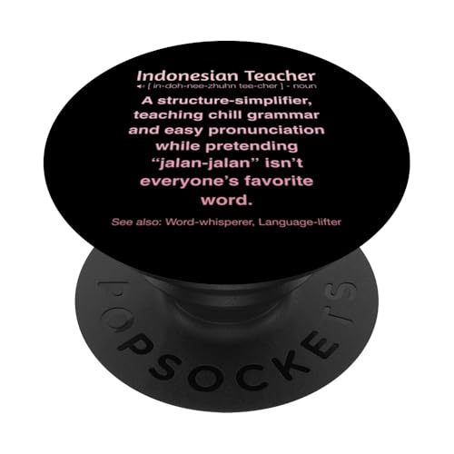 Indonesischer Lehrer PopSockets Klebender PopGrip von Indonesian Teacher Gifts & Tees