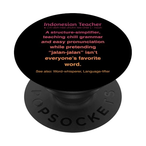 Indonesischer Lehrer PopSockets Klebender PopGrip von Indonesian Teacher Gifts & Tees