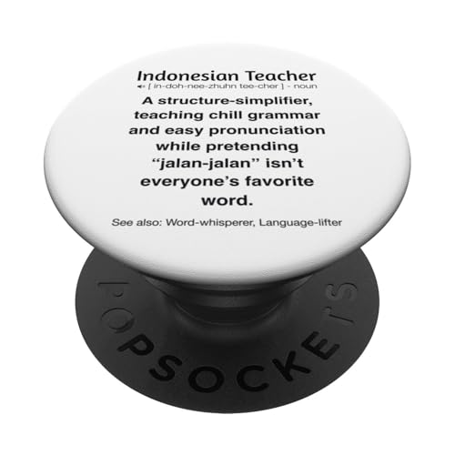 Indonesischer Lehrer PopSockets Klebender PopGrip von Indonesian Teacher Gifts & Tees