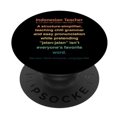 Indonesischer Lehrer PopSockets Klebender PopGrip von Indonesian Teacher Gifts & Tees