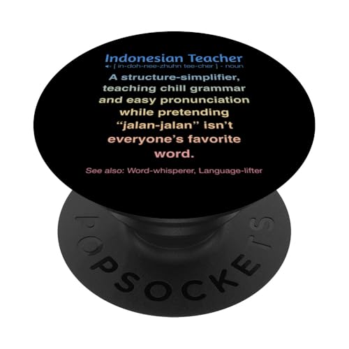 Indonesischer Lehrer PopSockets Klebender PopGrip von Indonesian Teacher Gifts & Tees