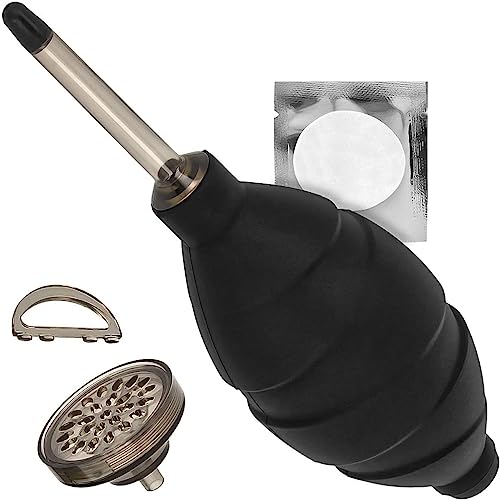 Blasebalg EXTRA stark mit Staubfilter Staubreiniger schwarz Air Blower geeignet für Kamera, Objektive, Sensor, Tastatur, Smartphone von JJC von Indovis