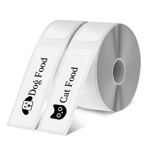 2 Rollen Thermo-Etikettenband für P15/P12/P11/L12 Etikettendrucker, 12 x 40 mm Kompatibel Etikettenband, Wasserdicht Selbstklebende Etikettenband für Haus, Büro, Schule von Indrnif