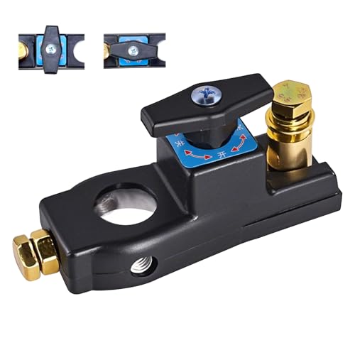 Batterieschalter aus Reinem Kupfer,Auto Batterie Trennschalter 12V-24V,Smart Autobatterie Schalter,Intelligenter Autobatterie Trennschalter,für Auto Motorrad Marine Boat Caravan Yacht Bus Boot von Indrnif