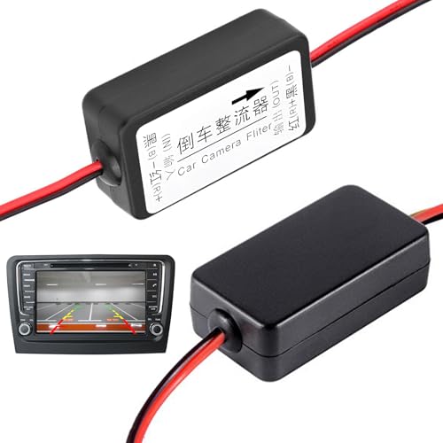 Inefala 12 V DC Leistungsrelais Kondensator Filter Gleichrichter, Power Relais for Auto Reverse Rückfahrkamera Schwarz von Inefala