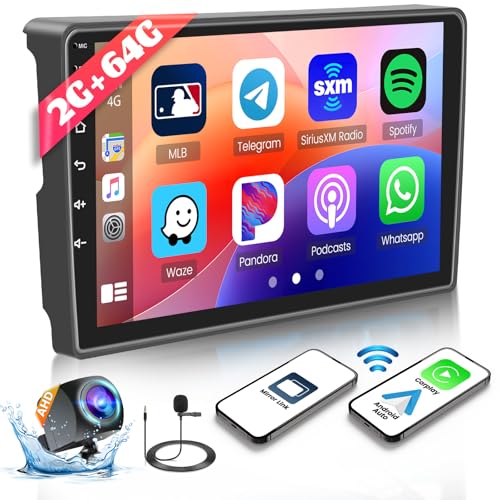 Inefala 2G/64 2DIN Android Autoradio für Citroen Berlingo B9 2008-2017 Radio CarPlay Android Auto 9" Touchscreen Navi GPS mit WiFi BT FM/RDS Rückkamera Mic von Inefala