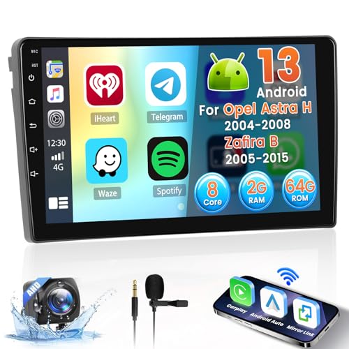 Inefala 8 Core 2 + 64G Android Radio für Opel Astra H 2004-2008 / Zafira B 2005-2015 Unterstützt Wireless Carplay und Android Auto, 9 Zoll Radio mit Bluetooth 5.0 EQ 32 Bänder GPS FM/RDS SWC Inefala 8 Core 2 + 64G Android Radio für Opel Astra H 2004-2008 / Zafira B 2005-2015 Unterstützt Wireless Carplay und Android Auto, 9 Zoll Radio mit Bluetooth 5.0 EQ 32 Bänder GPS FM/RDS SWC von Inefala