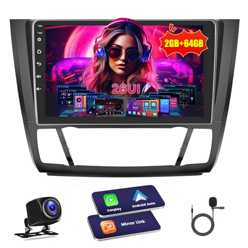 Inefala Autoradio für BMW 1 Series E81 E82 E87 E88 2008-2012, Android 2G+64G, Wireless Carplay & Android Auto, Radio 2 Din mit GPS/WiFi/Bluetooth/USB/RDS/FM Mikrofon Rückfahrkamera Inefala Autoradio für BMW 1 Series E81 E82 E87 E88 2008-2012, Android 2G+64G, Wireless Carplay & Android Auto, Radio 2 Din mit GPS/WiFi/Bluetooth/USB/RDS/FM Mikrofon Rückfahrkamera von Inefala