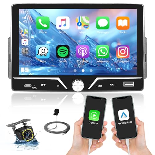 Inefala Autoradio mit Bildschirm 1 Din Unterstützung CarPlay und Android Auto, 7 Zoll Auto Radio Touch Display mit Bluetooth, Mirror Link FM SWC EQ, Typ C Schnellladung, Rückfahrkamera Inefala Autoradio mit Bildschirm 1 Din Unterstützung CarPlay und Android Auto, 7 Zoll Auto Radio Touch Display mit Bluetooth, Mirror Link FM SWC EQ, Typ C Schnellladung, Rückfahrkamera von Inefala