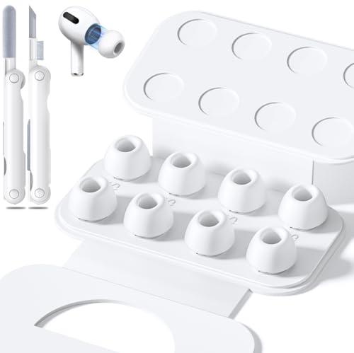 4 Pairs Replacement Ear Tips for Airpods Pro 1/3 with Hole for Noise Reduction, Silicone Earplugs for Airpods Pro with Cleaning Set & Portable Storage Box, X-Small 4 Pairs Replacement Ear Tips for Airpods Pro 1/3 with Hole for Noise Reduction, Silicone Earplugs for Airpods Pro with Cleaning Set & Portable Storage Box, X-Small von Inesore