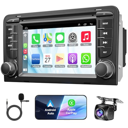 2+32GB Autoradio für Audi A3 S3 RS3 2003-2012 mit Wireless Carplay & Android Auto, Android 13 7 Zoll IPS Autoradio mit GPS Sprachsteuerung SWC Rückfahrkamera Bluetooth 5.2 Freisprecheinrichtung WiFi 2+32GB Autoradio für Audi A3 S3 RS3 2003-2012 mit Wireless Carplay & Android Auto, Android 13 7 Zoll IPS Autoradio mit GPS Sprachsteuerung SWC Rückfahrkamera Bluetooth 5.2 Freisprecheinrichtung WiFi von Inexaccessories