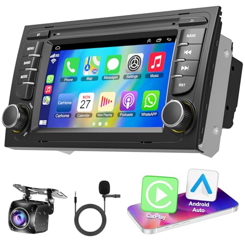 Android 13 Autoradio für Audi A4 S4 RS4 2002-2008 mit Wireless CarPlay & Android Auto, 2+32GB 7" IPS HD Autoradio mit GPS WiFi Rückfahrkamera SWC Bluetooth 5.2 Sprachsteuerung FM Mirror Link DSP Android 13 Autoradio für Audi A4 S4 RS4 2002-2008 mit Wireless CarPlay & Android Auto, 2+32GB 7" IPS HD Autoradio mit GPS WiFi Rückfahrkamera SWC Bluetooth 5.2 Sprachsteuerung FM Mirror Link DSP von Inexaccessories