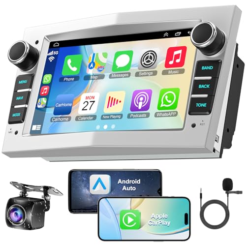 Android 13 Autoradio für Opel Astra Meriva Corsa Antara Vectra Combo Zafira – 2+32GB 7-Zoll-IPS-Touchscreen, kabelloses CarPlay und Android Auto, Hi-Fi-Sound, GPS, WiFi-Bluetooth-Sprachsteuerung Android 13 Autoradio für Opel Astra Meriva Corsa Antara Vectra Combo Zafira – 2+32GB 7-Zoll-IPS-Touchscreen, kabelloses CarPlay und Android Auto, Hi-Fi-Sound, GPS, WiFi-Bluetooth-Sprachsteuerung von Inexaccessories