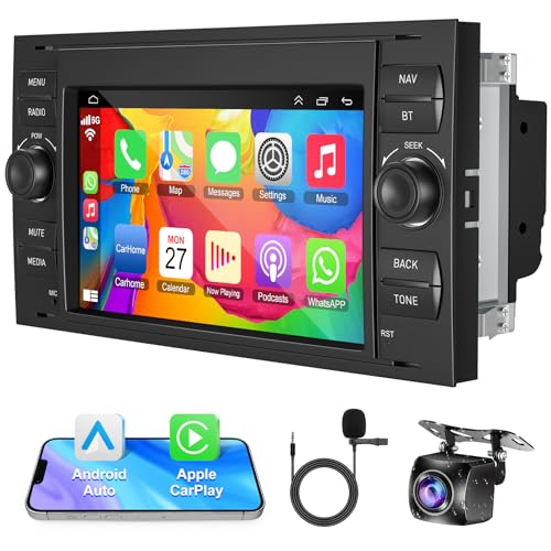 Autoradio für Ford Transit Fiesta Focus Galaxy Mondeo Kuga C-Max 7 Zoll Stereo Wireless Carplay Android12 Autoradio mit GPS-Navigation Android Auto Bluetooth WiFi RDS HI-FI FM Rückfahrkamera Autoradio für Ford Transit Fiesta Focus Galaxy Mondeo Kuga C-Max 7 Zoll Stereo Wireless Carplay Android12 Autoradio mit GPS-Navigation Android Auto Bluetooth WiFi RDS HI-FI FM Rückfahrkamera von Inexaccessories