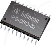 BTS 711 L1 - High-Side-Leistungsschalter, 4-fach, 5 ... 34 V, SO-20 von Infineon