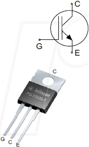 IGP20N65F5 - IGBT-Transistor, N-CH, 650V, 42A, 125W, TO-220 von Infineon