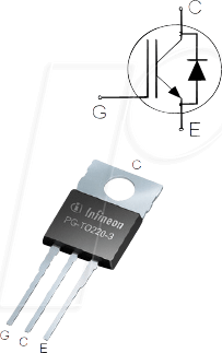 IKP20N65H5 - IGBT-Transistor, N-CH, 650V, 42A, 125W, TO-220 von Infineon